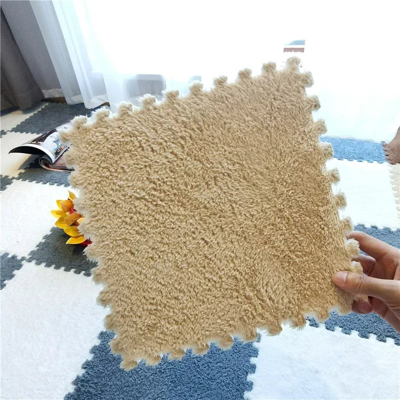 10/20PCS 30CM*30CM*1CM  Anti-shock Mat for Babies Puzzle Mat Living Room Bedroom Plush Pad Plush Carpet Baby Padded Baby Carpet