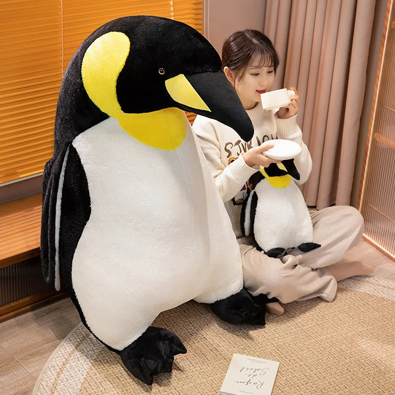 Simulation Penguin Plush Toy Soft Plushie Stuffed Animal Realistic Penguin Cute Doll Pillow Room Decoration Kids Birthday Gifts