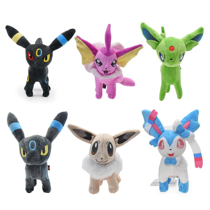 Pokemon Mimikyu Shiny Eevee Umbreon Flareon Jolteon Glaceon Vaporeon Sylveon Espeon Kawaii Stuffed Plush Toy Doll for Kids Gift