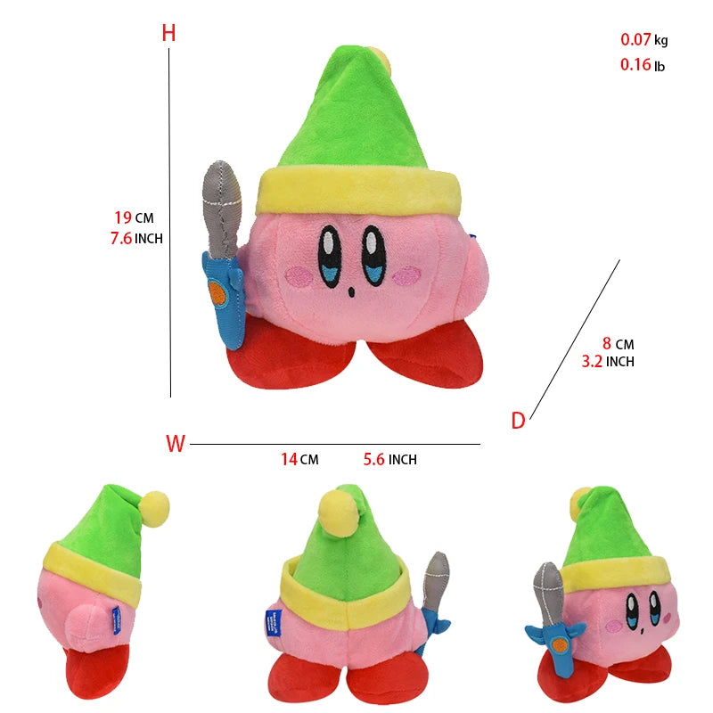 Kirby King Dedede Waddle Dee Meta Knight Elfilin Plush Toy Kawaii Cartoon Peluche Doll for Kids Birthday Christmas Gift