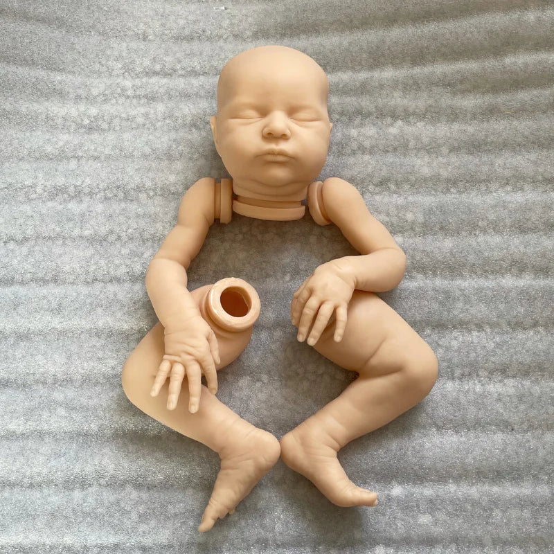 Laura 20 inches 50cm Blank Reborn Kit Vinyl Unpainted Unfinished Blank Reborn Doll Parts DIY Blank Kits DIY Blank Reborn Kit