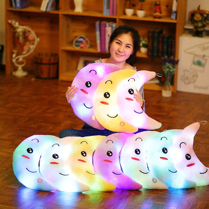 LED Premium Cute Moon Pillow Plush Toys