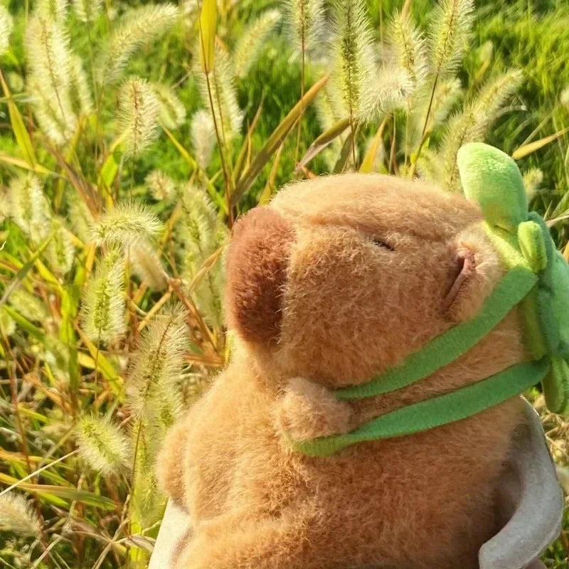 New 23cm Capybara Plush Toy Simulation Capibara Anime Fluffty Cute Animal Soft Stuffed Doll Children Christmas Plush Toy Gifts