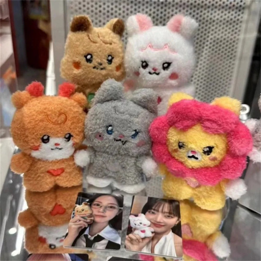 Kpop (G)I-DLE Album I SWAY KLAXON Cartoon Plush Doll Keychian Soyeon Miyeon Minnie Peripheral Bag Pendant Tabletop Ornament