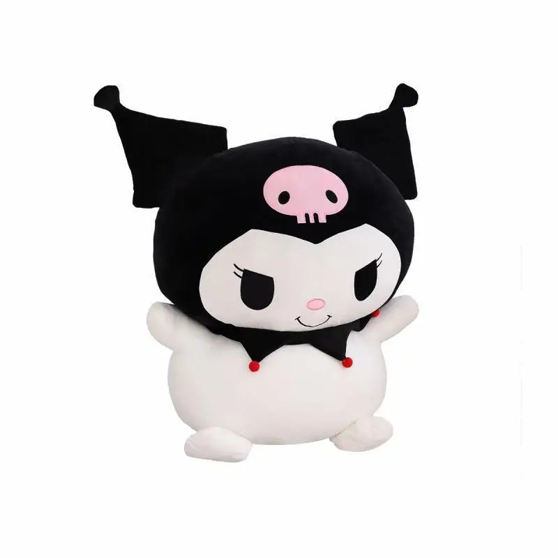 Big Size Kuromi Stuffed Doll Melody Cinnamoroll Plush Toy Kawaii Anime Bedside Cushion Room Decoration Christmas Gift For Girl