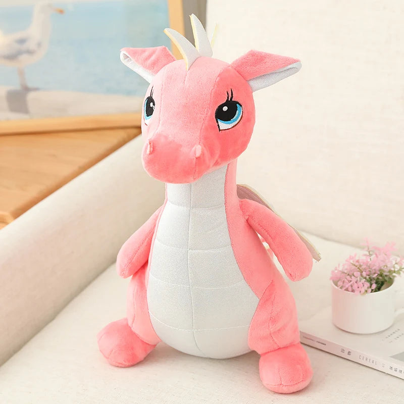 40/60/80cm Kawaii Dinosaur Plush Doll Stuffed Dino Toy Kids Huggable Animal Dragon Plush Pillows Cartoon Gift for Kids