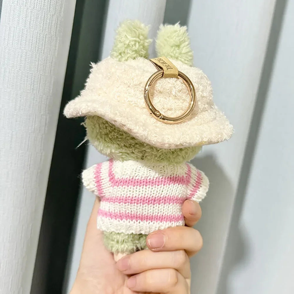 17cm Mini Plush Doll'S Clothes Outfit Accessories For Korea Kpop Exo Labubu Idol Cowboy love hat sweater suit Clothing Gift