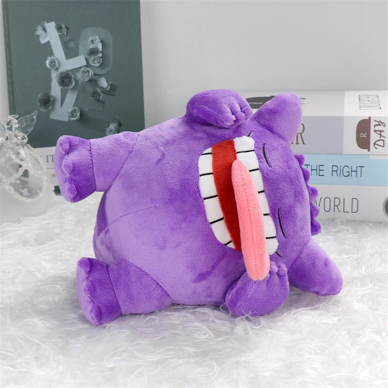 Kawaii Pokemon Sleeping Gengar Eevee Cubone Chikorita Soft Plush Toys Cute Anime Lucario Vaporeon Charmander Peluche Dolls Gifts