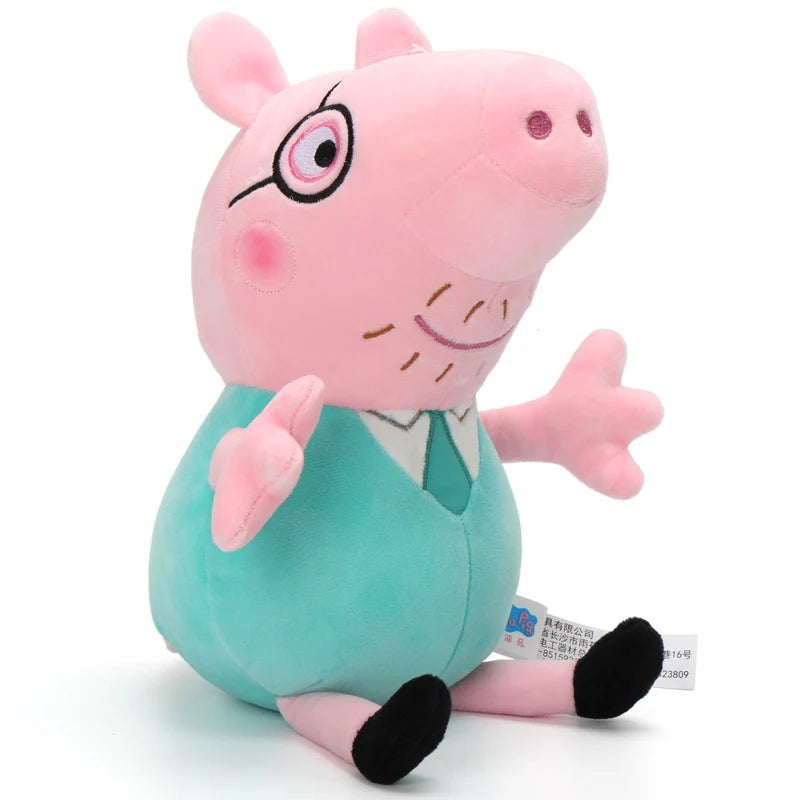 30cm 12'' Genuine Peppa Pig daddy mammy grandpa grandma dinosaur Teddy bear Peppa George Plush Toy Kids Birthday Christmas Gift