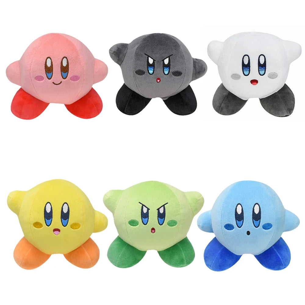 New Anime Star Kirby Plush Doll Blue Pink Coloful Yo-Yo Kirby Stuffed Peluche Toy Christmas Birthday Great Gift For Children