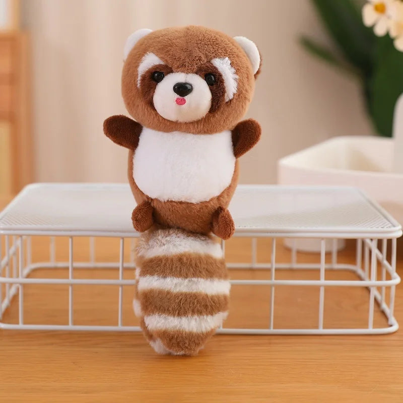 20cm  Cute Raccoon Plush Pendant Toy Doll Keychain Backpack Accessorie Gift