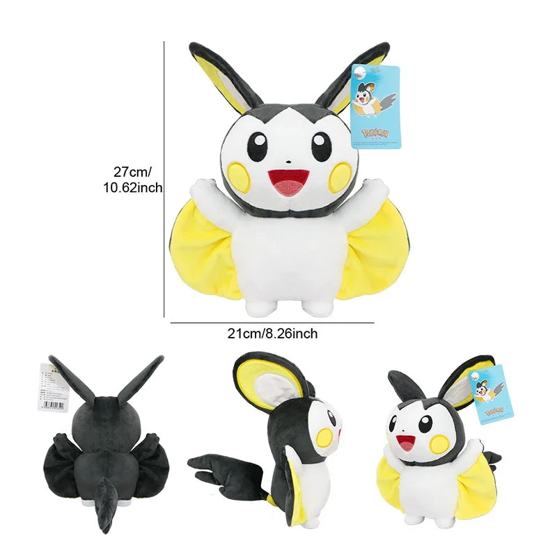 Original Pekomon Eevee Yamper Emolga Alolan Vulpix Plush Toys Leafeon Umbreon Espeon Sylveon Anime Stuffed Peluche Doll Gifts