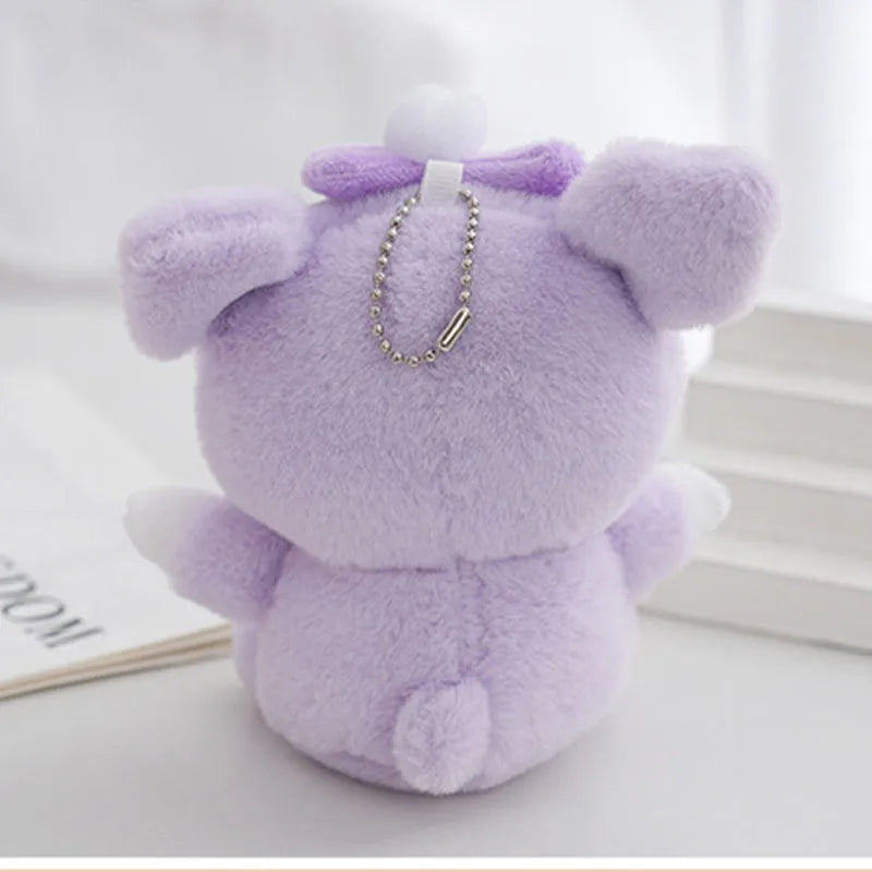 Wholesale 14Cm Plushies Sanrio Keychain Accessories Hello Kitty Plush Toys My Melody Kuromi Keyring Cinnamoroll Backpack Pendant