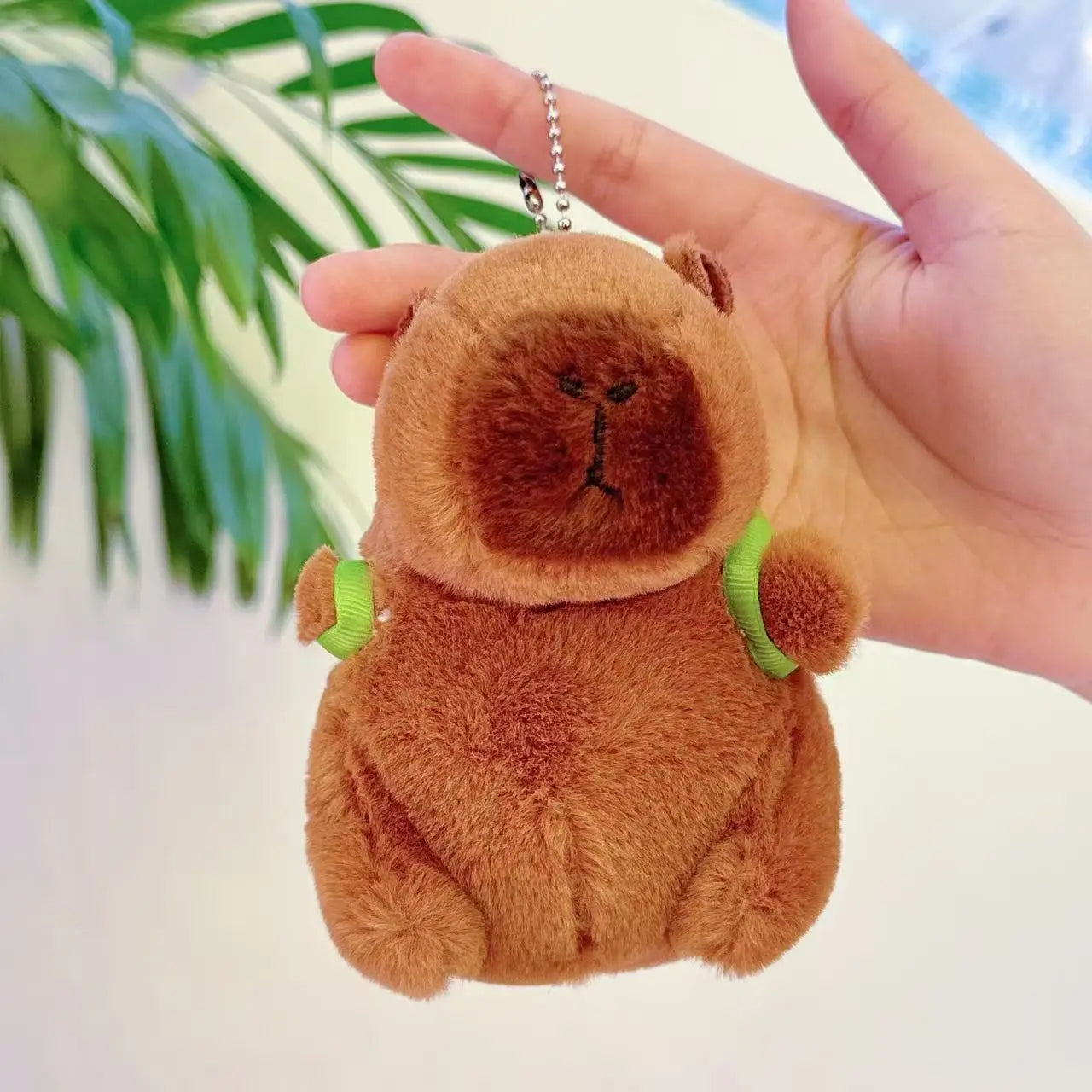 Cute Cartoon Capybara Pendant Plush Toy Doll Bag Hanging Ornaments Cute Kapila Keychain Doll Desktop Doll Ornaments Car Pendant