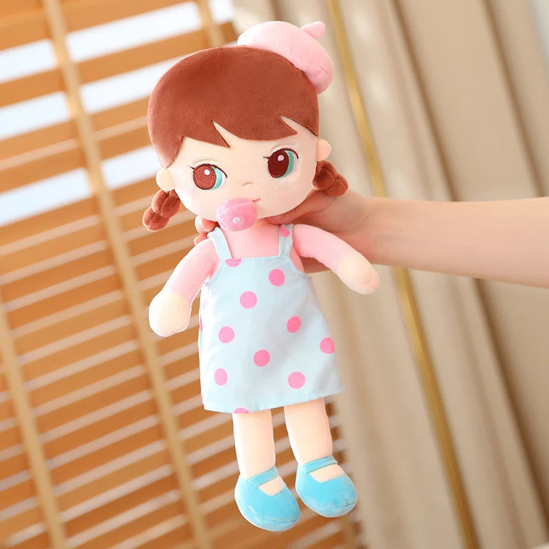 35-45cm Cuddly Plush Girls Doll with Princess Dress Children Baby Appease Toys Stuffed Soft Cartoon Plush Toys for Kids Gift