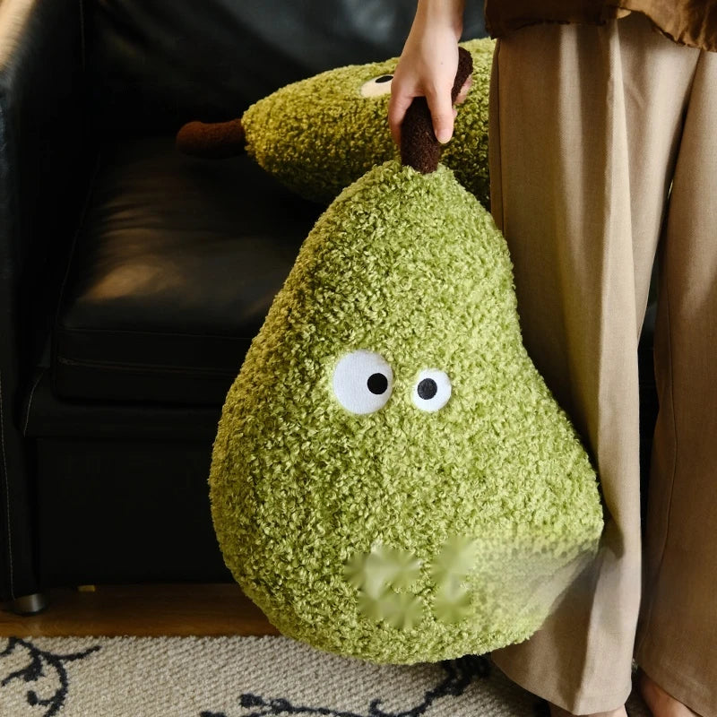 A Big Pear Plush Sofa Sleeping Comfortthrow Pillows Cute Green Living Room Sofa Bedhead Pillow Cushion Avocado Dollcs Kids Gifts