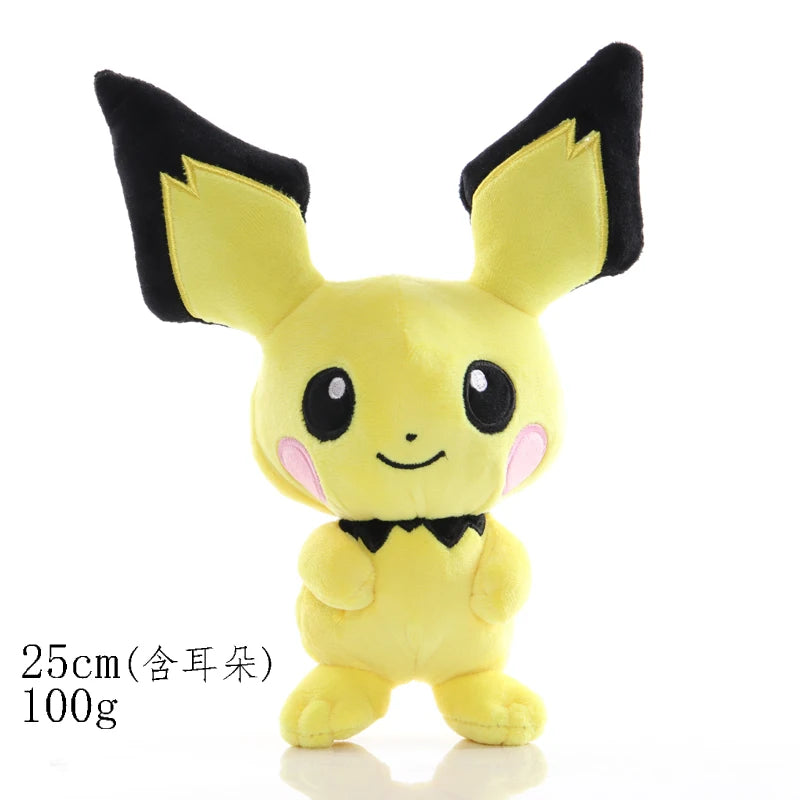 Pokemon Deerling Victini Snivy Emolga Tepig Plush Toy Cute Anime Jirachi Mewtwo Quilava Gengar Charizard Stuffed Animals Doll