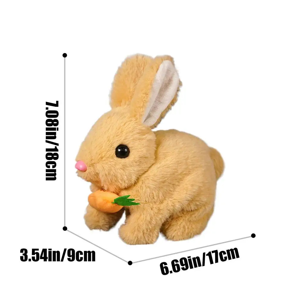 Walking Bunny Toy Interactive Electronic Pet Plush Bunny Toy With Sounds Interactive Learning Development Toy With Wiggle Ears