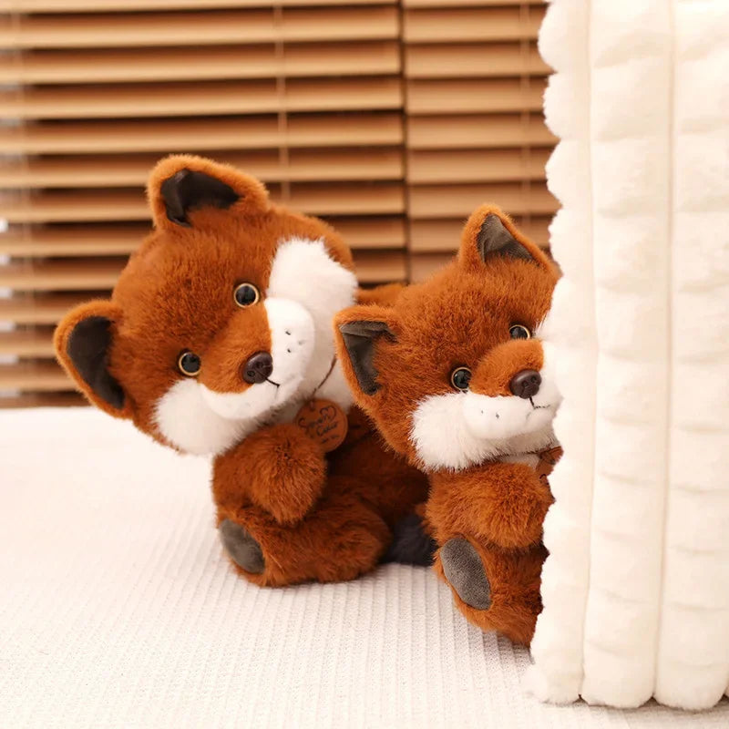 30/40cm Soft Fluffy Fox Plush Toy Kawaii Cartoon Animal Fox Stuffed Doll Girls Lover Valentine's Gift Cute Sofa Decor Pillows