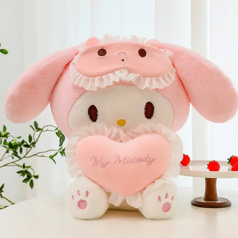 25CM Sanrio Plushies Dolls Cartoon Kuromi Stuffed Plush Doll My Melody Plush Toys Pillow Room Decoration Children Birthday Gifts