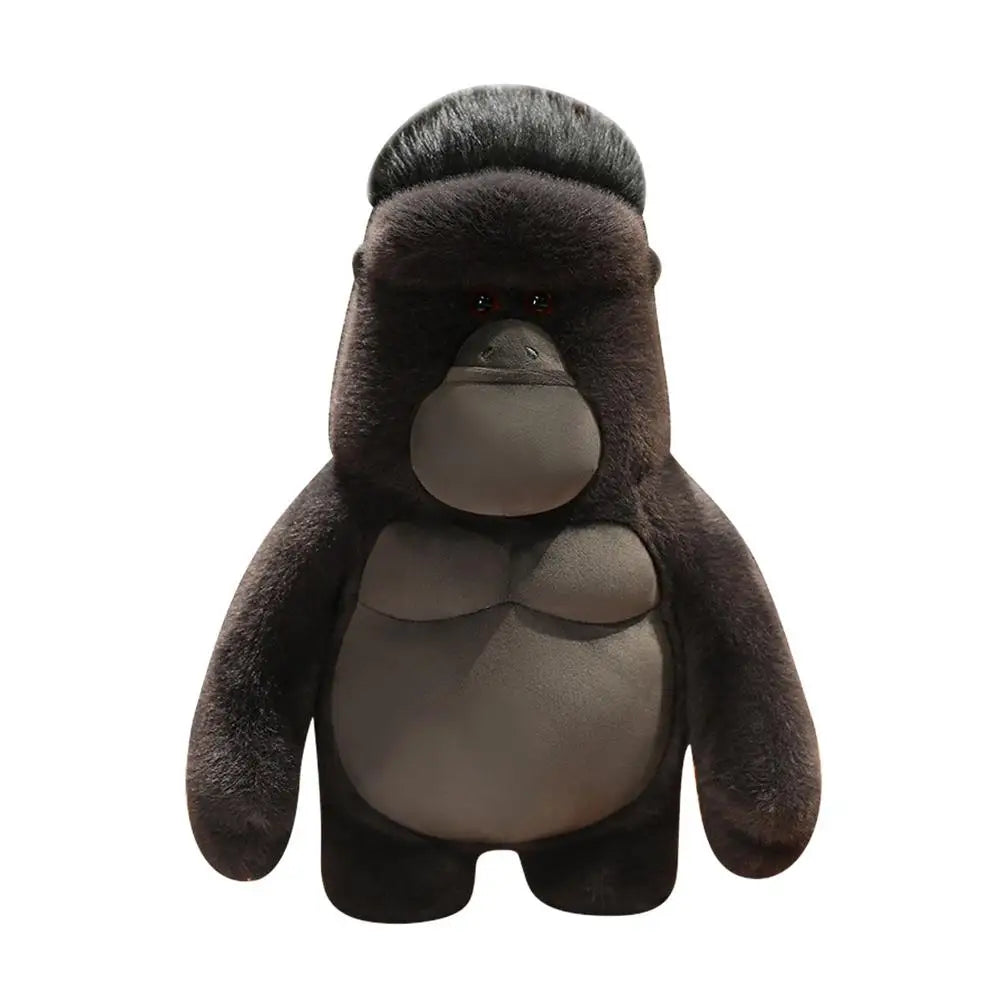 Vlack Gorilla Plush Toy Soft Stuffed Gorilla Plushie Pillow Cute Cartoon Animal Doll Pillow Room Decoration Toy for Kids