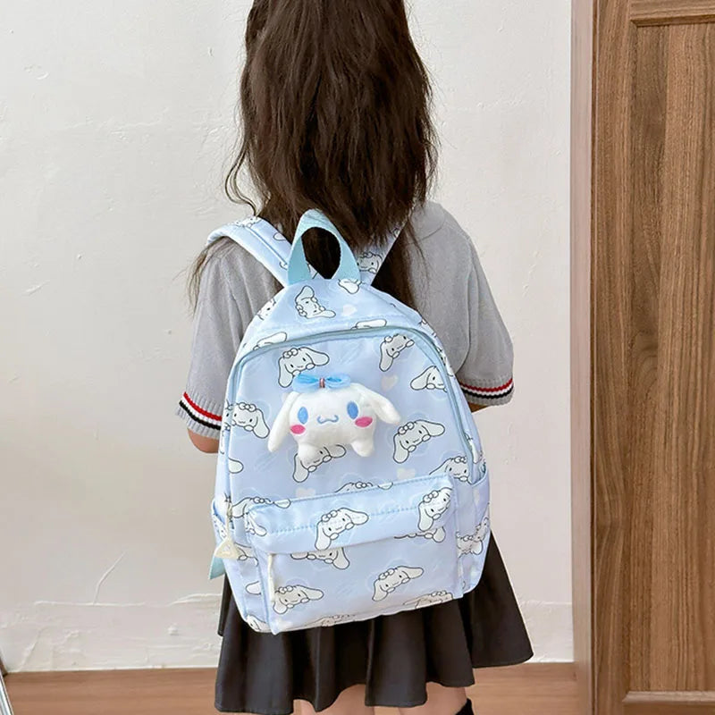 Kawaii Sanrio Bag Kuromi Cinnamoroll Melody Backpack Cartoon Anime Hello Kitty Schoolbag Student Kindergarten Storage Bag Gift