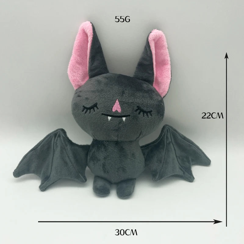 TreasuringU Halloween Kawaii Bat Plush Toys with Slippers Cute Plushie Dolls Cartoon Funny Ghost Toys Kids Birthday Gift