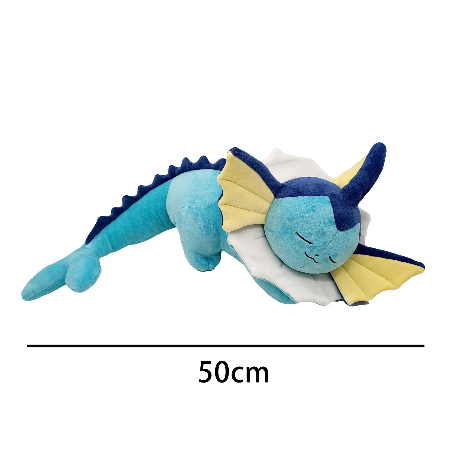 50cm Sleeping Vaporeon Plush Doll Pokemon Eeveelution Eevee Evolution Animal Stuffed Toys Kawaii Kids Collect Toy Birthday Gift