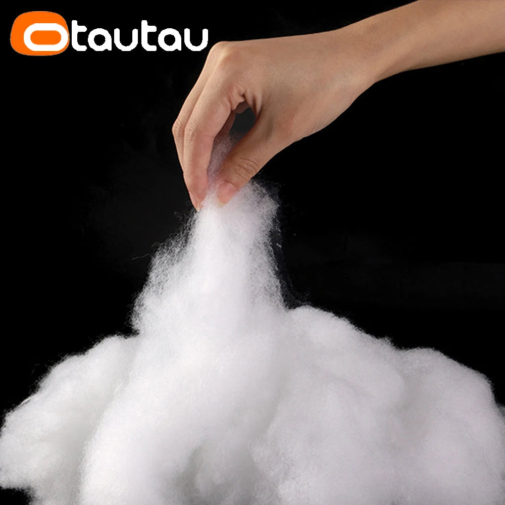 OTAUTAU 1kg PP Cotton Polyester High-elasticity Eco 3D Hollow Filler for Pillow Plush Toy Doll Bean Bag Sofa Bed Cushion OT001