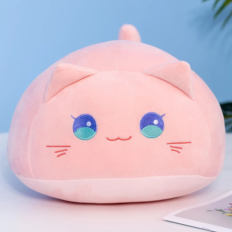 20/30/40cm Round Fat Cute Soft Cat Plush Sleep Pillow Cushion Kawaii White Black Brown Cat Soft Plush Toys Kids Children Gift