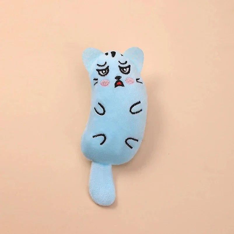 Tail Doll Catnip Pet Toy, Healing Cute Expression, Short Plush Material Soft Touch Cat Toy