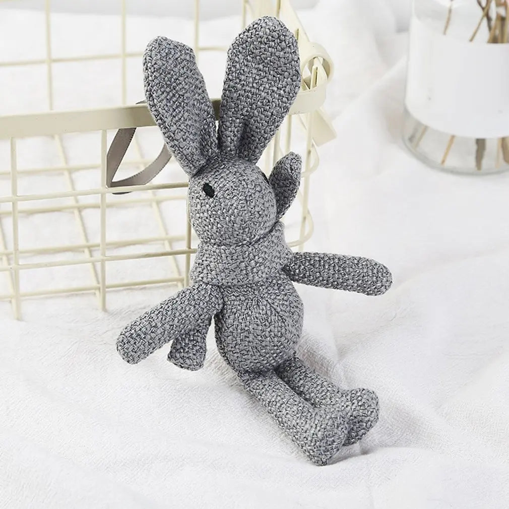 NEW Rabbit Plush , Animal Stuffed Dress Rabbit Key chain TOY, Kid's Party Plush TOY , Bouquet Plush Dolls