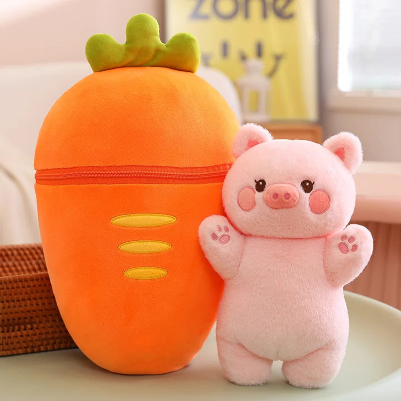 30/80cm Kawaii Taiyaki Plush Toys Funny Pig Rabbit Soft Stuffed Animal Plushie Dolls Cushion Pillow Lovely Doll For Girls Kid