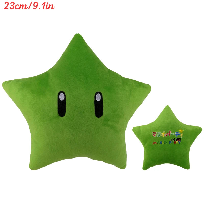 Kawaii Mario Bros Super Star Green Yoshi Mushroom Plush Keychain Cute Anime Triple Bananas Mario Luigi Hat Peluche Dolls Pendant