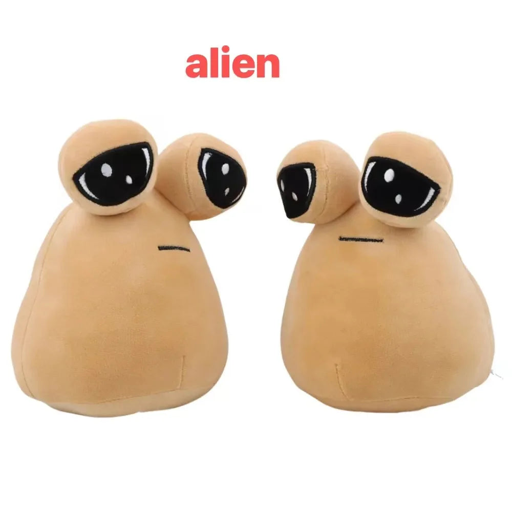 20cm 1/6PCS Hot Game My Pet Alien Pou Plush Toy Furdiburb Emotion Alien Plushie Stuffed Animal Pou Doll Birthday Christmas Gift