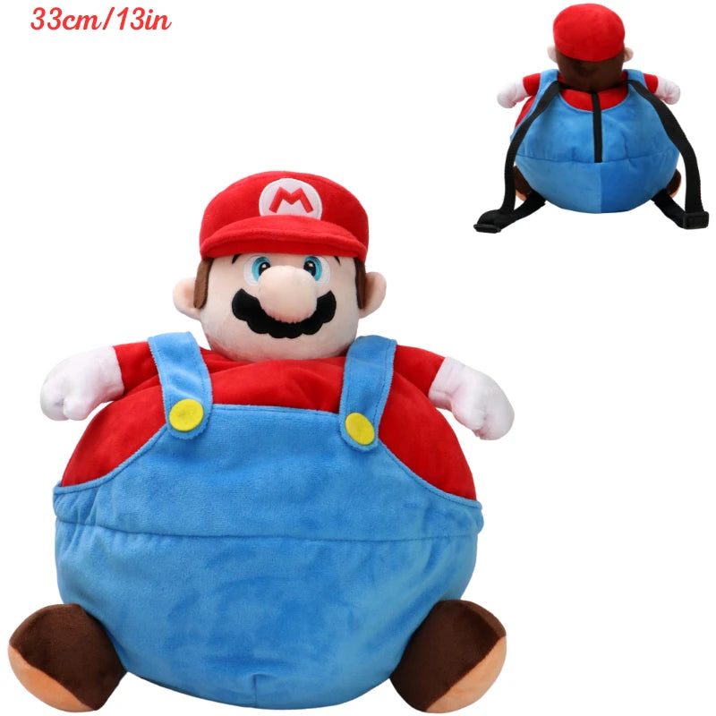 Kawaii Mario Koopa Troopa Paratroopa Yoshi Plush Toys Backpack Anime Morton Iggy Larry Lemmy Peluche Dolls School Bags Gift Kids