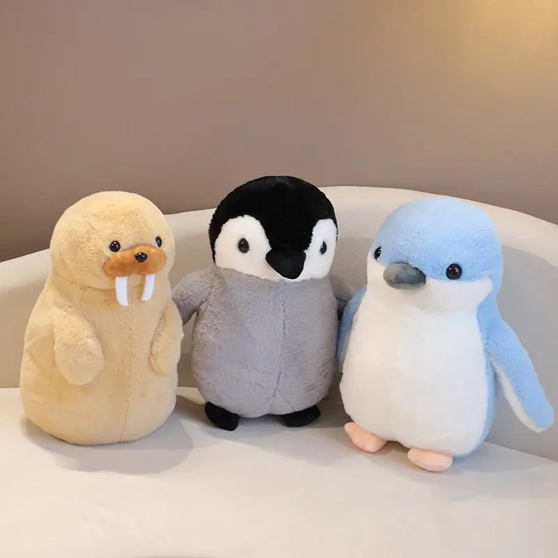 35cm/45cm Creative Hugging Penguin/Walrus Plush Stuffed Toys Kawaii Couple Penguin Plush Doll Kids Toy Home Decor