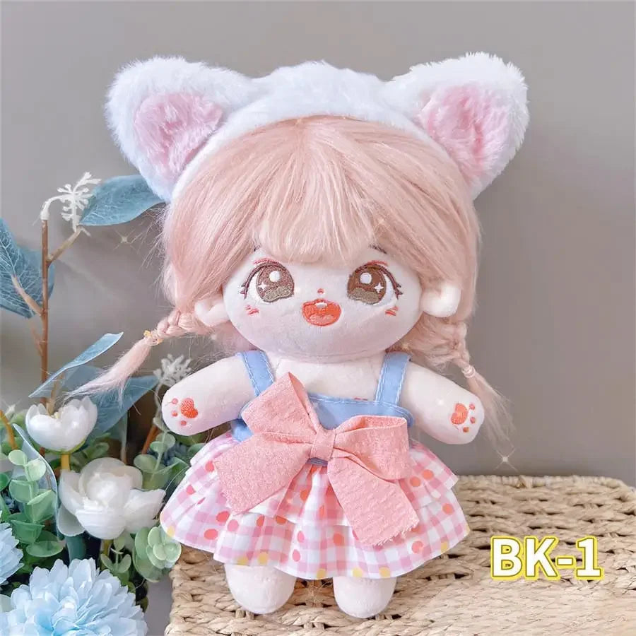 For Baby Three V3/20CM Cotton Doll Plush Doll Replacement Outfit Lolita Maid Dress Playing House Accessories for labubu dress