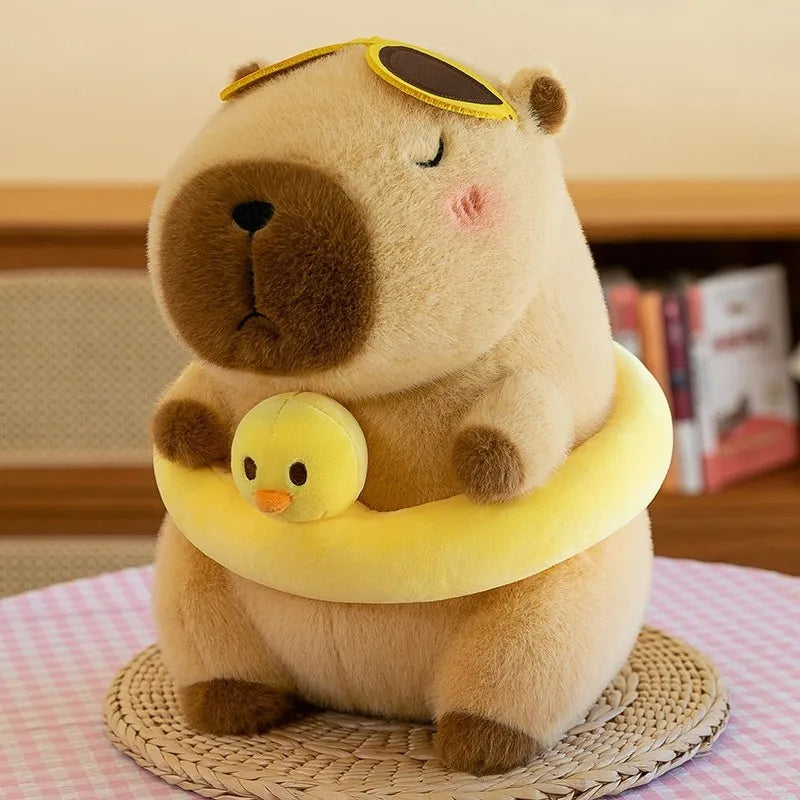 New Avocado Capybara Plush Toy Simulation Capibala Anime Fluffty Toy Cute Animals Stuffed Pillow Doll Birthday Gift Toy for Kids