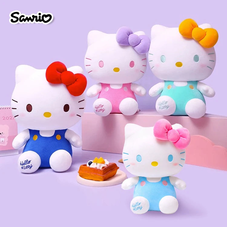 Sanrio Hello Kitty Kuromi Melody Cinnamoroll Stuffed Toys Cute Plush Toys Kawaii Baby Birthday Gifts Children Dolls For Girl Kid