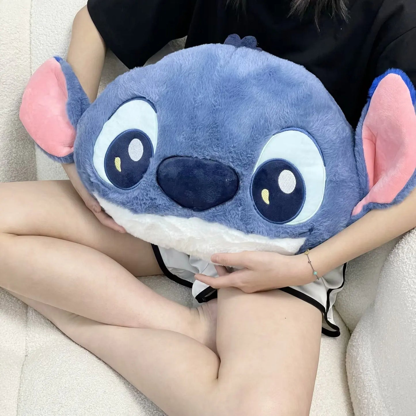 Comfortable Stitch Alien Plushies Cuddly Stuffed Anime Plush Toy Throw Pillow Blanket Back Cushion Sofa Bed Home Decor Gifts