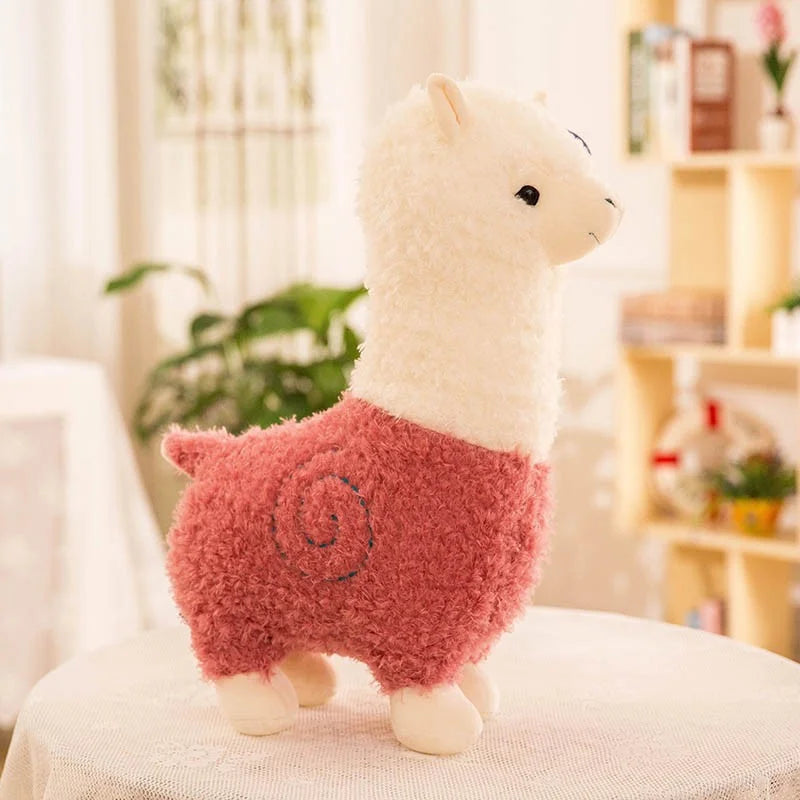 Kawaii Alpaca Stuffed Animal Plush Toy Gift Soft Pillow for Kids Girl Birthday Anniversary Student Home Decor