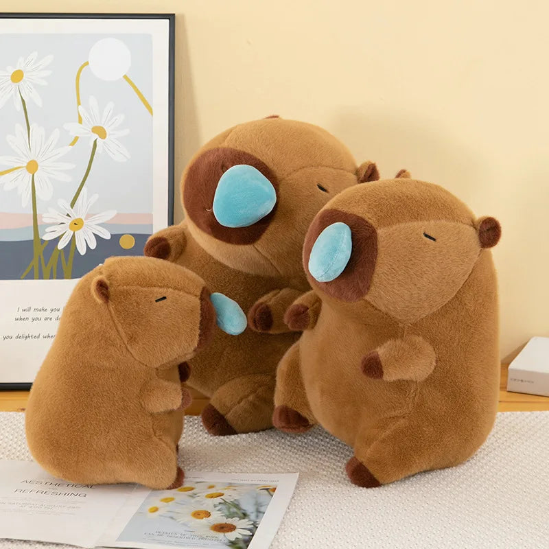 Capybara Plush Doll Toy Animal Cartoon Funny Cute Nerdy Snot Bear Doll Plush Toy Rag Toy Birthday Gift Kids Soft Plush Doll