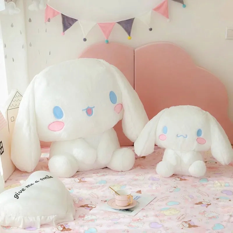 80X100cm Super Big Size Anime Plush Kawaii Cinnamoroll Stuffed Doll Sitting Pillow Children Plushies Girlfriend Birthday Gift