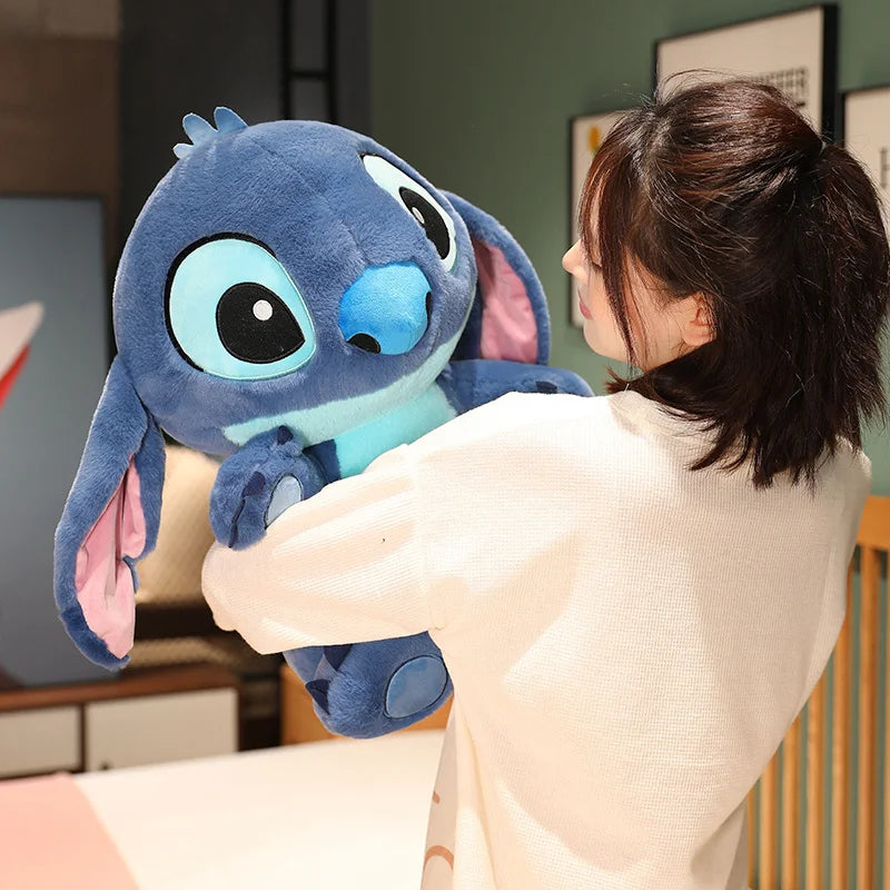 Disney Big Size Lilo & Stitch Plush Toys Cute Stuffed Movie Anime Stitch Angel Doll Soft Cartoon Cuddly Plushies Xmas Gifts Girl