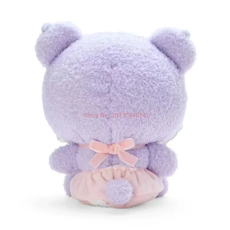 Sanrio Anime Cartoon Kuromi Hello Kitty Cinnamoroll My Melody Plush Toys Fashion Doll Ornament Backpack Small Pendant Keychain