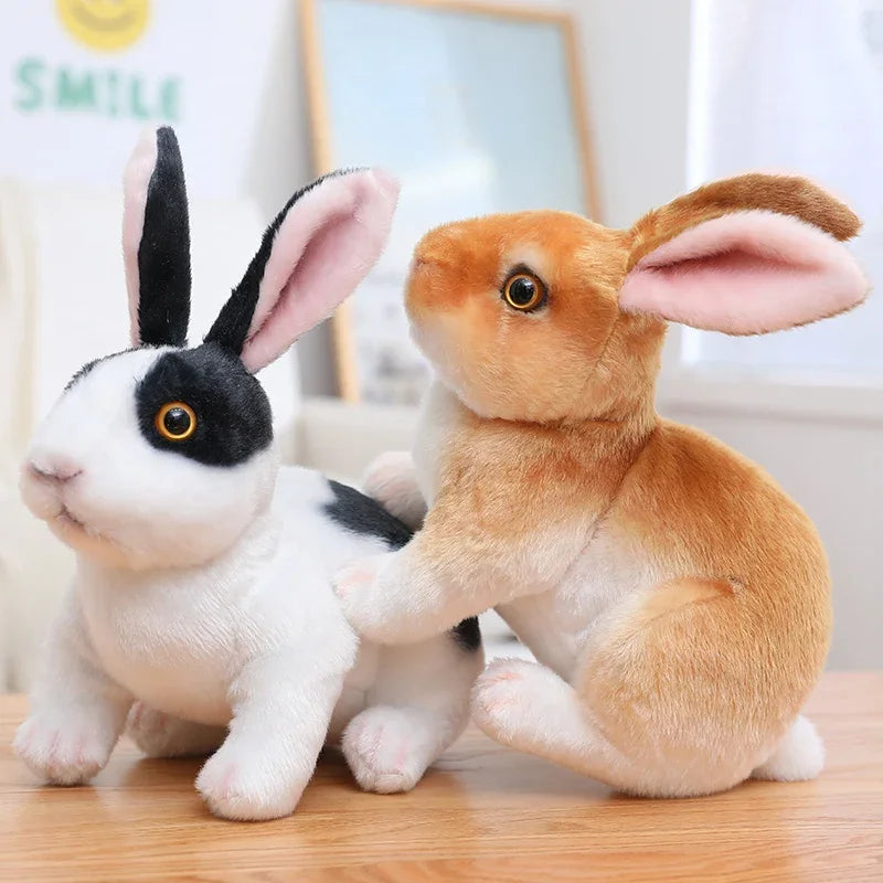 Huge Mini Simulated Animal Dog Rabbit Toys Cute Animal Soft Simulation Doll Easter Birthday Gift Kids Toy Bedroom Decor