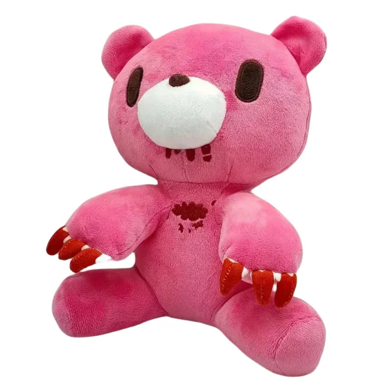 25cm Gloomy Bear Plush Toy Bloodthirsty Pink Bear Soft Toy Cute Teddy Toy Stuffed Animal Pillow for Kids Birthday Christmas Gift