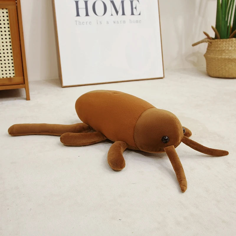 40/60/80CM Simulated Cockroach Plush Toys Soft Stuffed Doll Creative Insect Pillow For Christmas Gifts