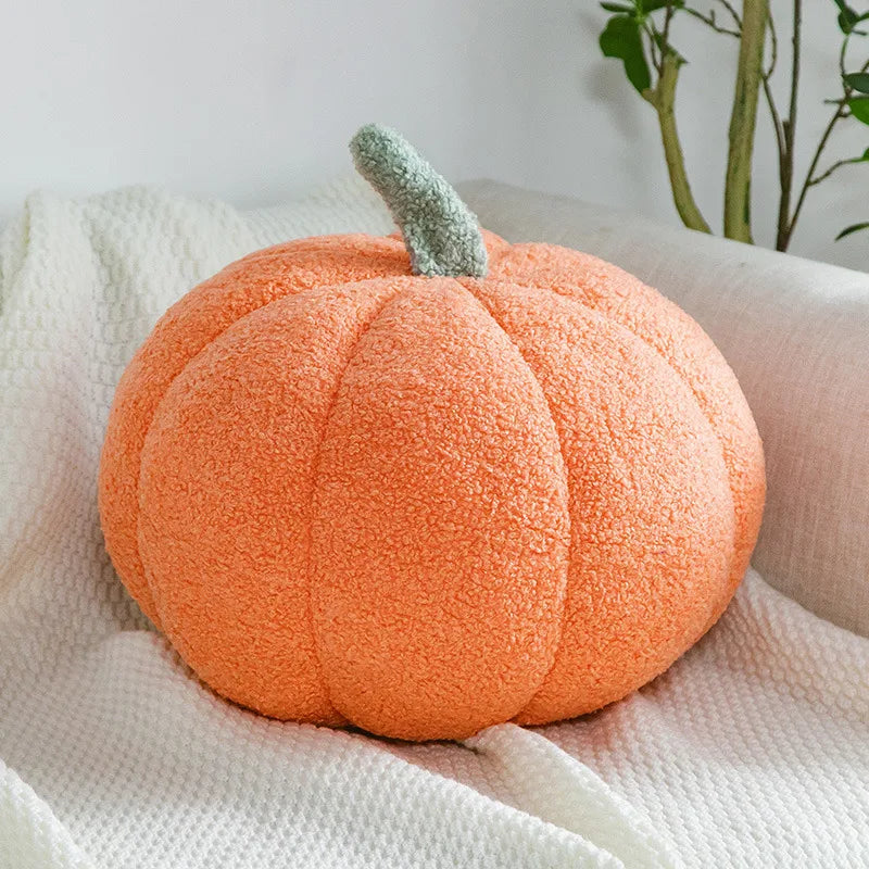 20/35CM Luxury Woody Decor Pumpkin Shaped Pillow Nordic Style Room Decor Pillow Plush Sofa Living Room Bedside Bed Cushion